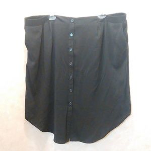 Plus Size Black Skirt